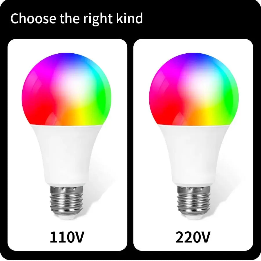 Ampoule LED Intelligente Bluetooth Tuya E27 RGB