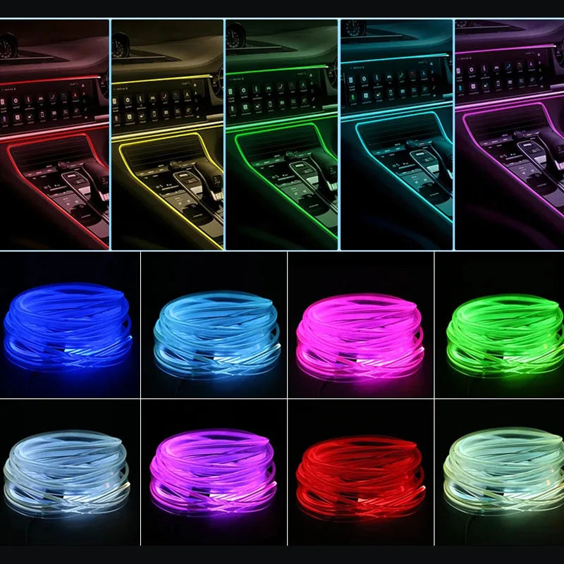 Bande LED d’ambiance intérieure de voiture RGB