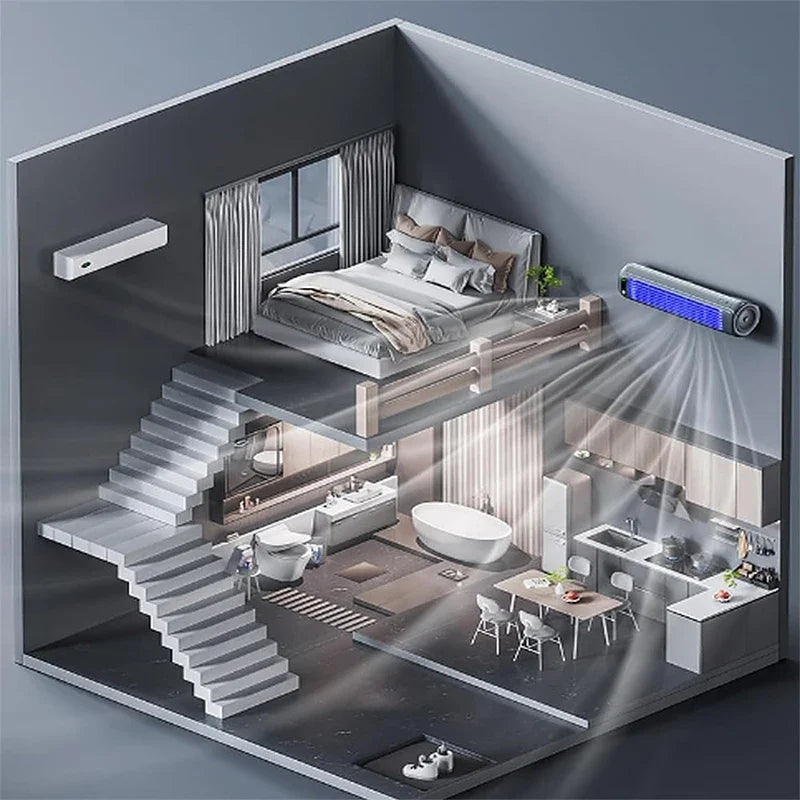 ventilateur mural silencieux rechargeable climatisation