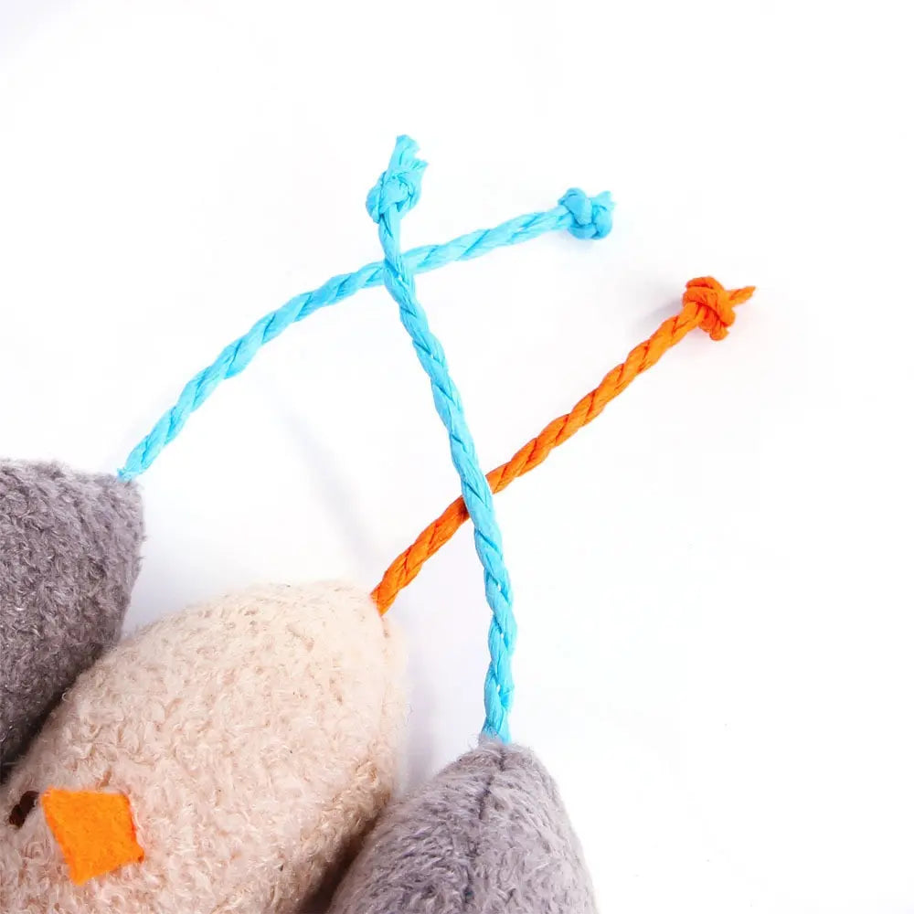 Souris en Peluche au Design Mignon, Résistante aux Morsures, avec Herbe à Chat
