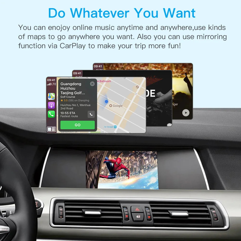 Décodeur CarPlay sans fil et Android Auto pour BMW