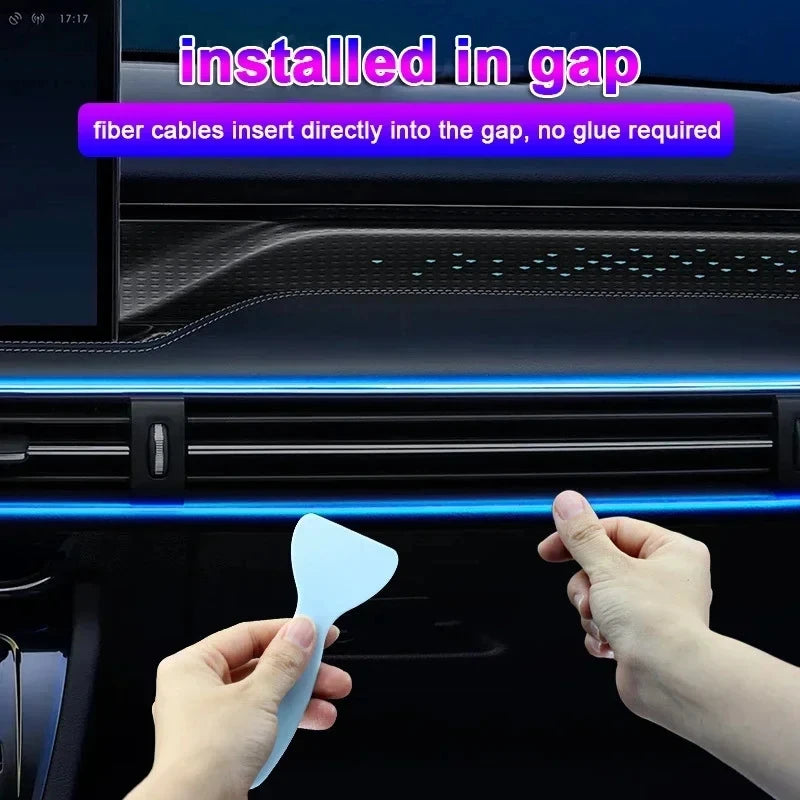 Bande LED d’ambiance intérieure de voiture RGB