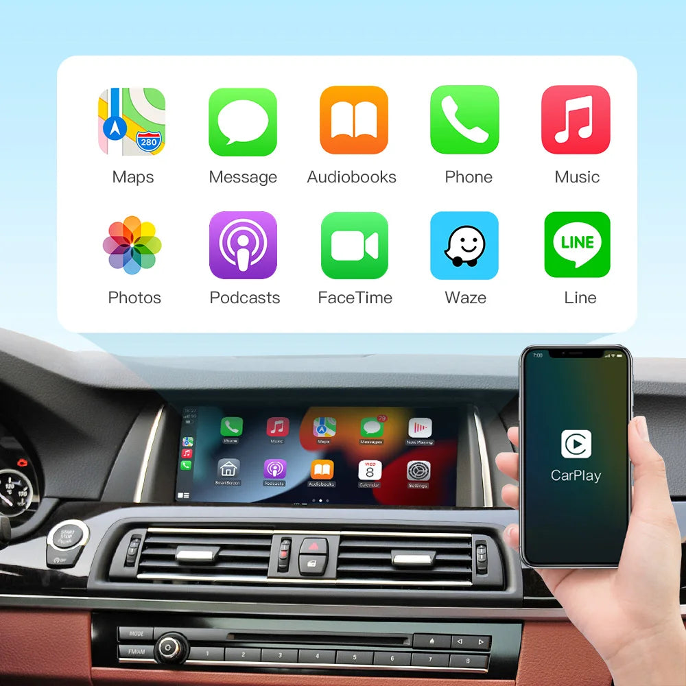 Décodeur CarPlay sans fil et Android Auto pour BMW