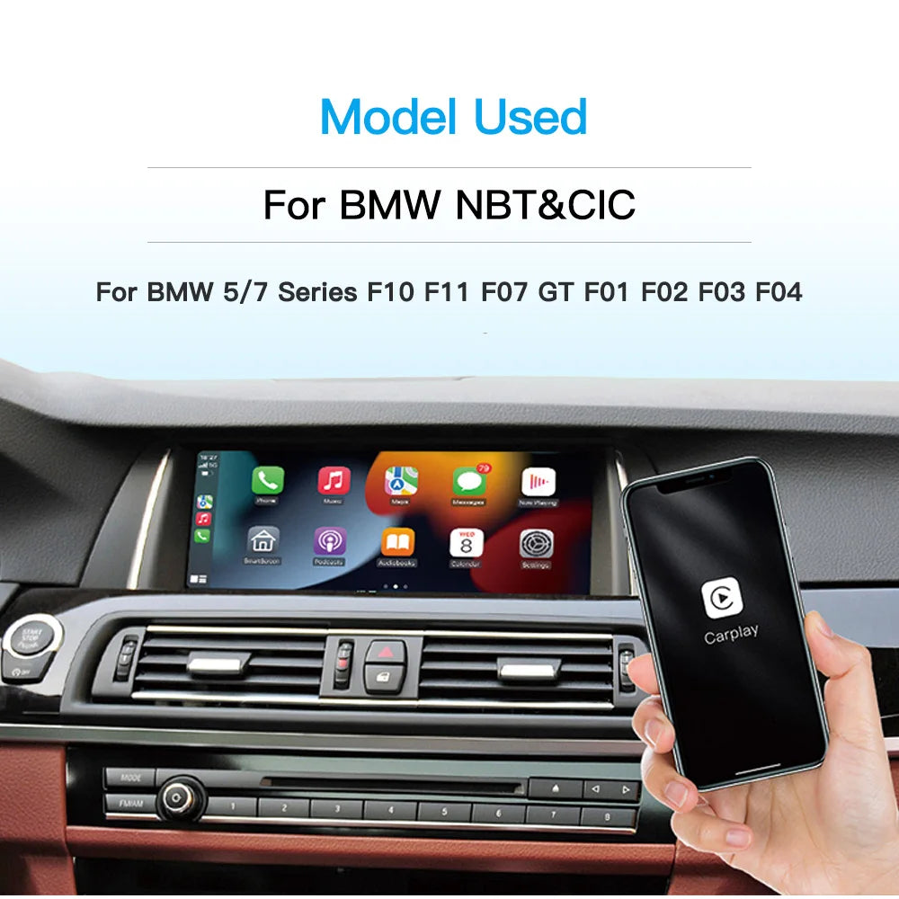 Décodeur CarPlay sans fil et Android Auto pour BMW